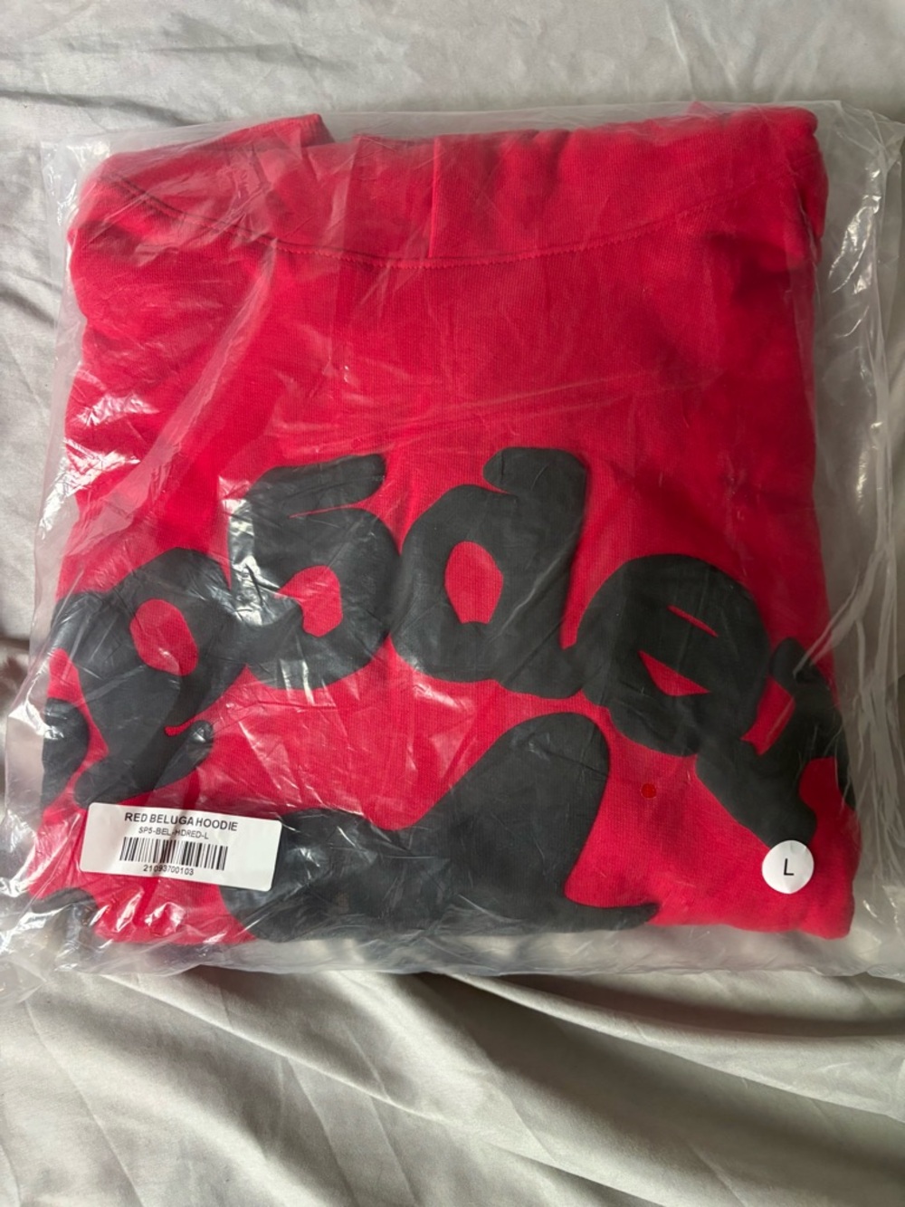 Red Beluga Hoodie - Red Graphic Men’s Sweater